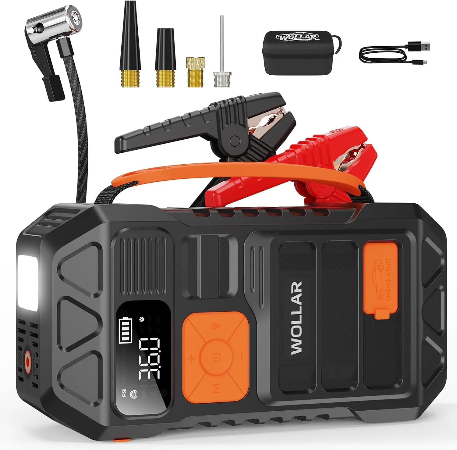 Portable Jump Starter - Пуско-зарядное устройство 3000A Peak с воздушным