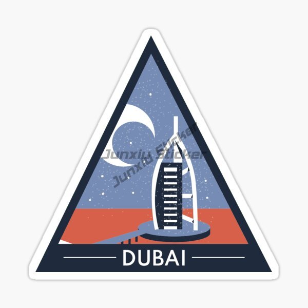 Car Accessories Dubai - Наклейка на автомобиль с видами Дубая,