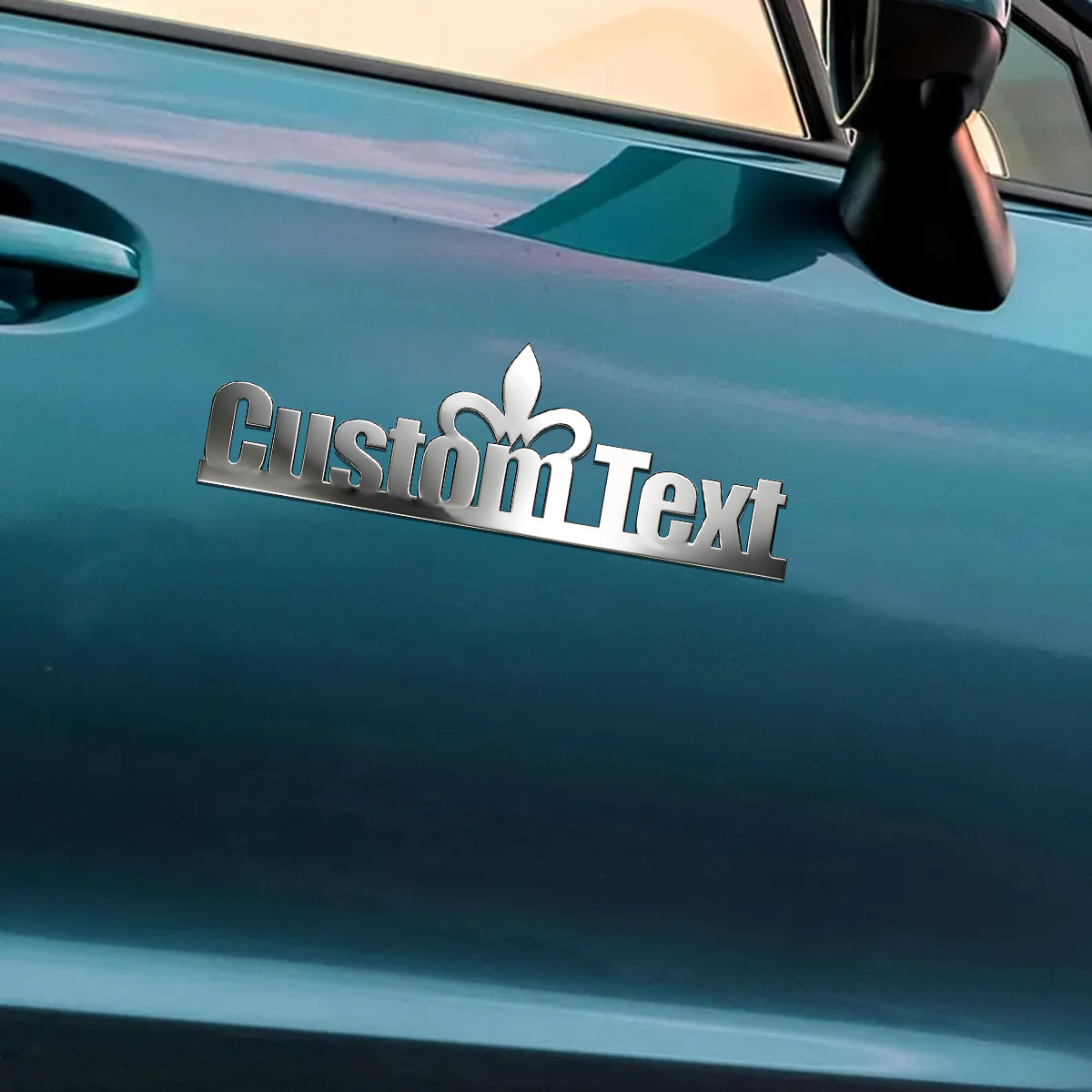 Car Accessories Logo - Классический шрифт, шикарная корона, металлический Стайлинг