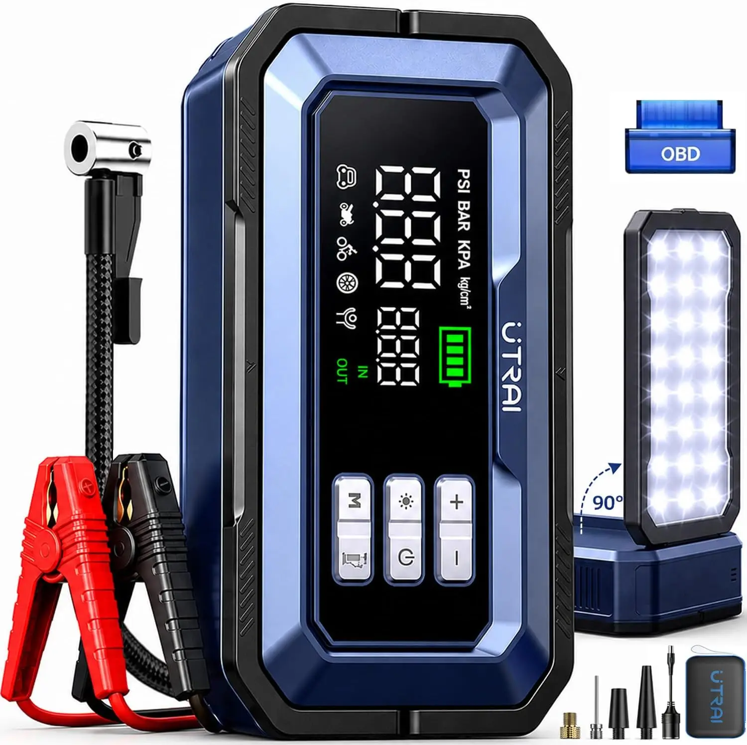 Пуско-зарядное устройство с во – обзор и цена Portable Jump Starter