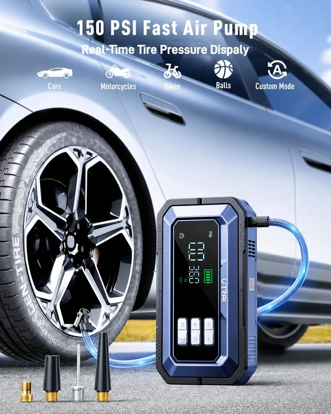 Пуско-зарядное устройство с во – обзор и цена Portable Jump Starter
