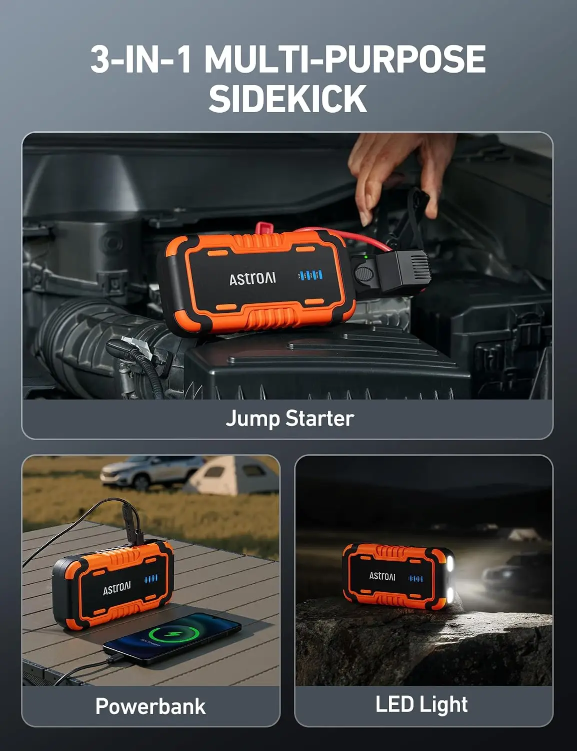Пусковое устройство для автомо – обзор и цена Portable Jump Starter