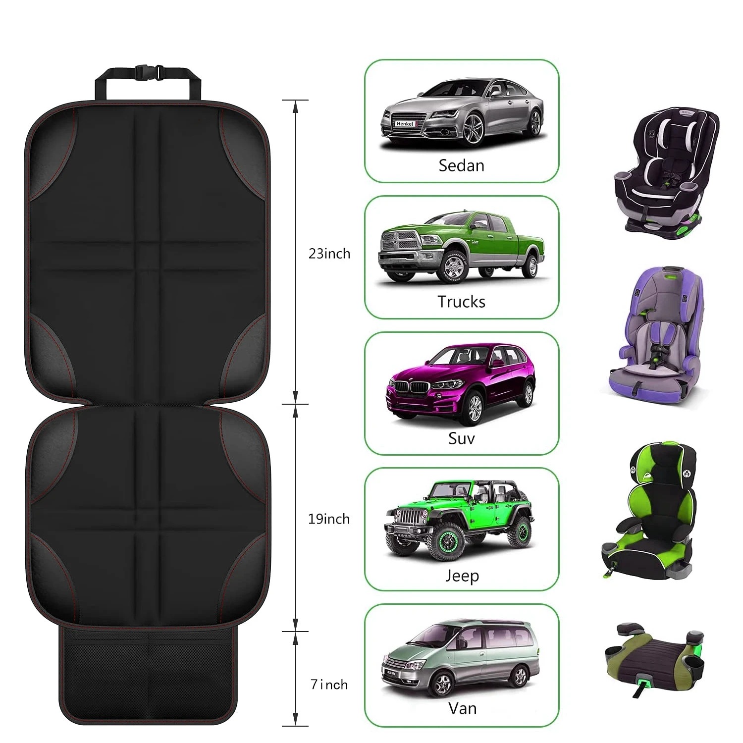 Толстый защитный чехол из иску – обзор и цена Leather Car Seat Cover