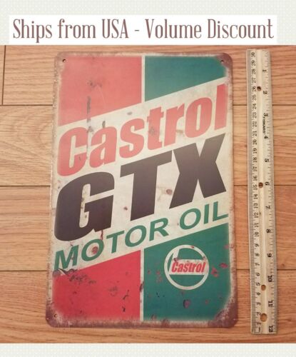 Алюминиевая табличка Castrol:  – обзор и цена Castrol Oil Gtx