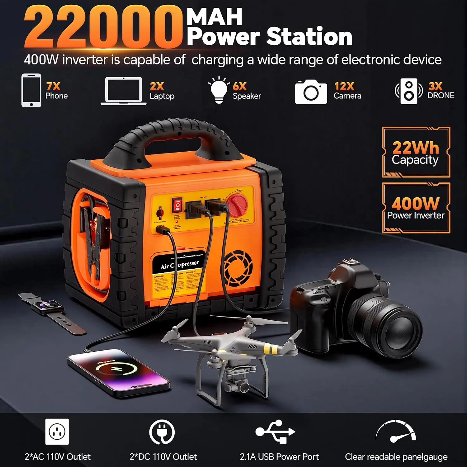 Портативный пуско-зарядный апп – обзор и цена Portable Jump Starter